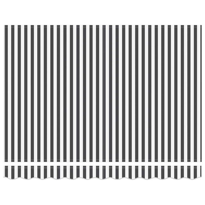 Copertină Retractabilă Manual, Antracit/Alb, 300X250 Cm