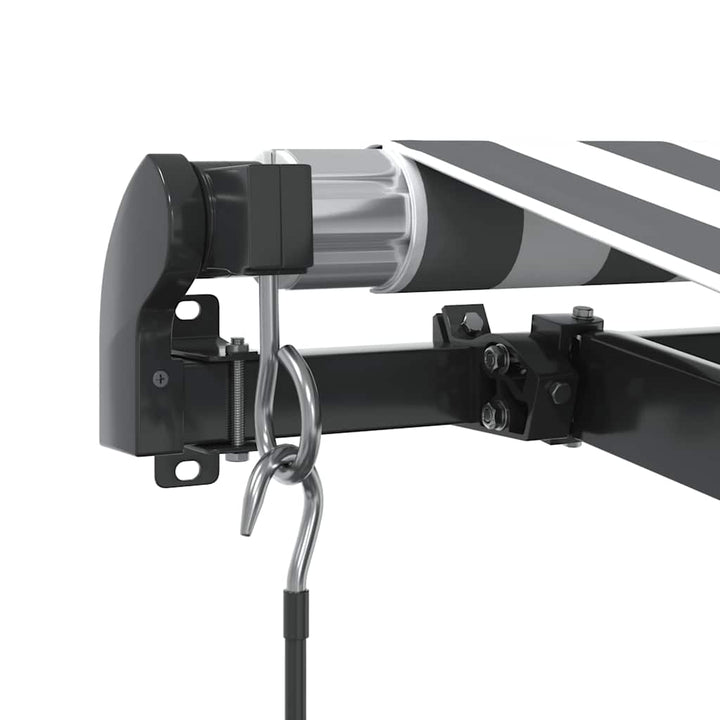 Copertină Retractabilă Manual Cu Led, Antracit/Alb, 300X250 Cm