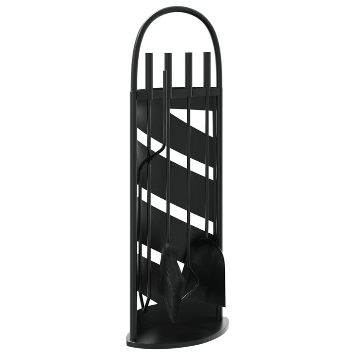 Set De Unelte Pentru Șemineu, 5 Piese, 23X15X66 Cm, Oțel