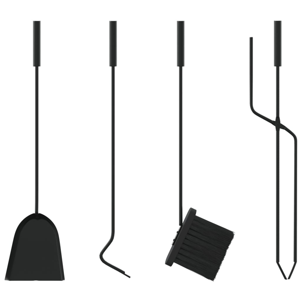 Set De Unelte Pentru Șemineu, 5 Piese, 23X15X66 Cm, Oțel