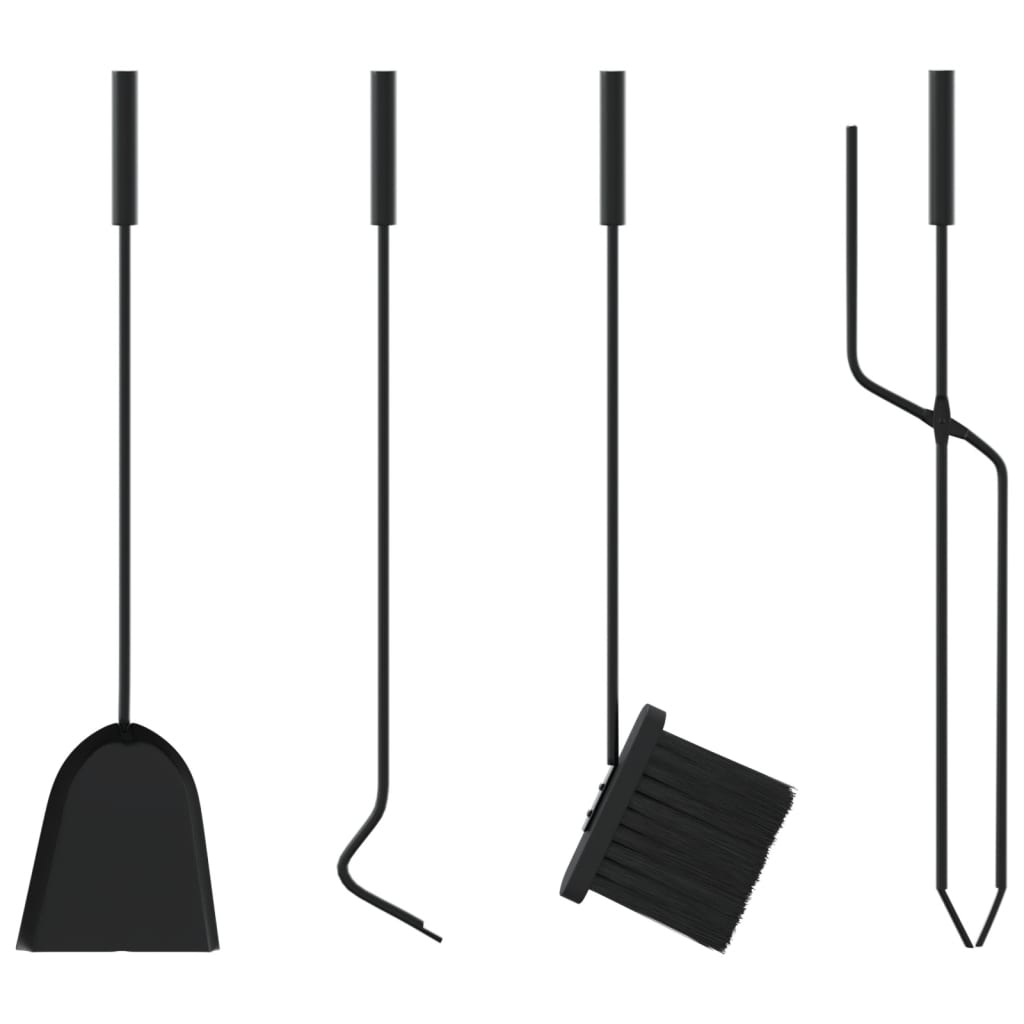 Set De Unelte Pentru Șemineu, 5 Piese, 23X15X66 Cm, Oțel