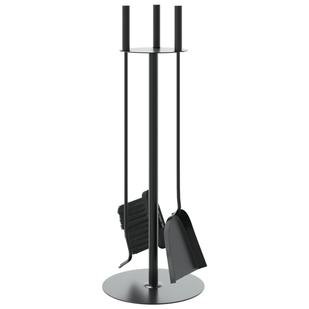 Set De Unelte Pentru Șemineu, 4 Piese, 22X59 Cm, Oțel