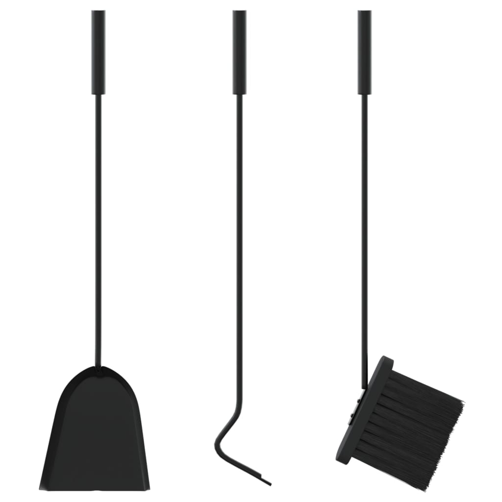Set De Unelte Pentru Șemineu, 4 Piese, 22X59 Cm, Oțel