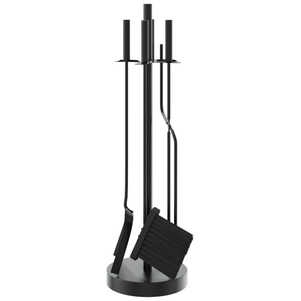 Set De Unelte Pentru Șemineu, 5 Piese, 18X66 Cm, Oțel