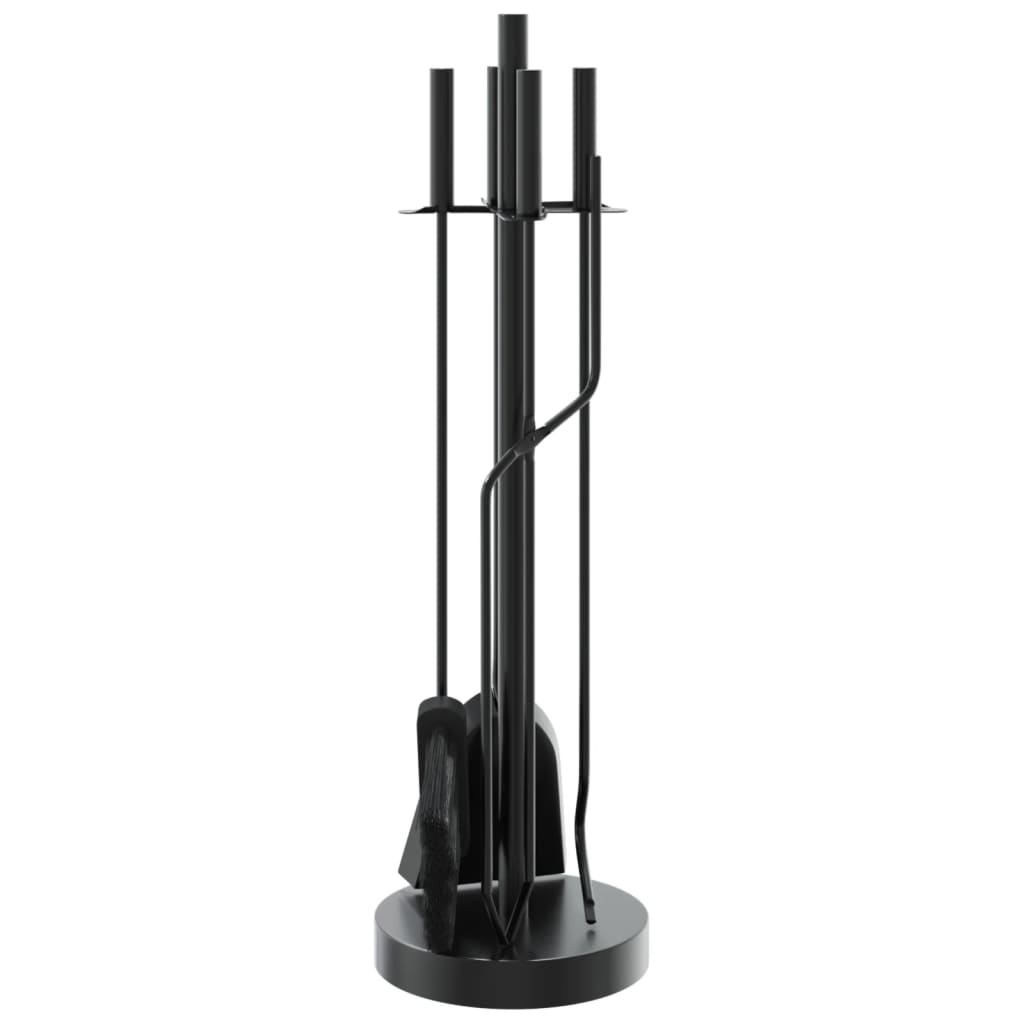 Set De Unelte Pentru Șemineu, 5 Piese, 18X66 Cm, Oțel