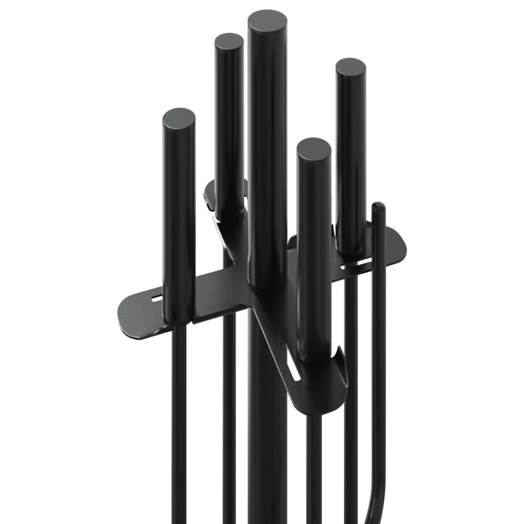 Set De Unelte Pentru Șemineu, 5 Piese, 18X66 Cm, Oțel