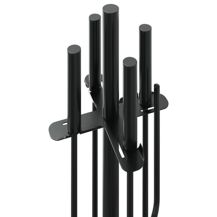 Set De Unelte Pentru Șemineu, 5 Piese, 18X66 Cm, Oțel