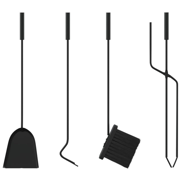 Set De Unelte Pentru Șemineu, 5 Piese, 18X66 Cm, Oțel
