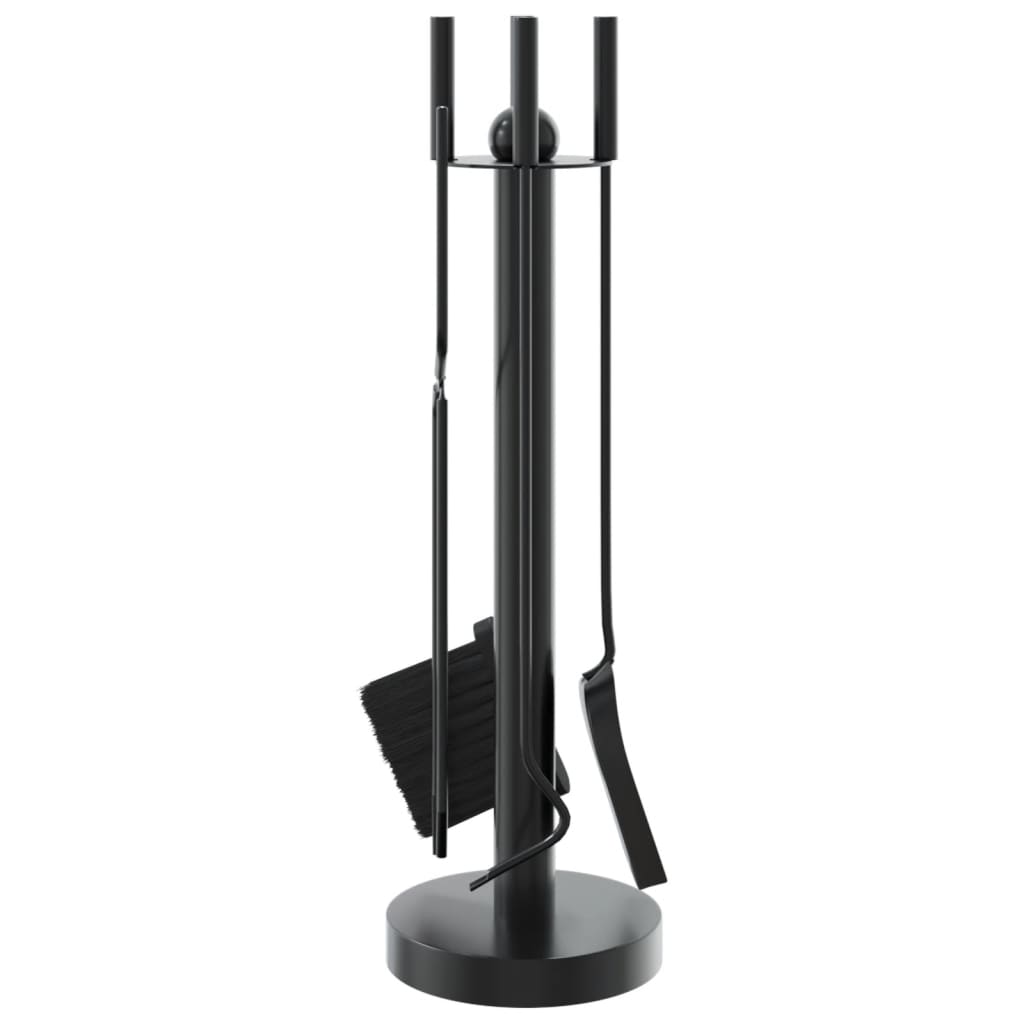 Set De Unelte Pentru Șemineu, 5 Piese, 18X56 Cm, Oțel
