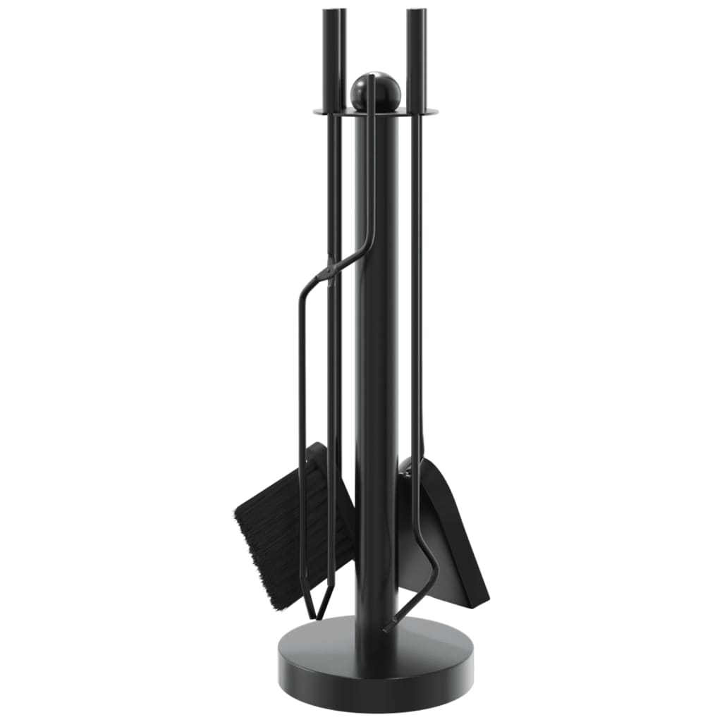 Set De Unelte Pentru Șemineu, 5 Piese, 18X56 Cm, Oțel