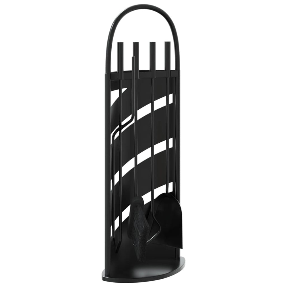 Set De Unelte Pentru Șemineu, 5 Piese, 23X15X66 Cm, Oțel