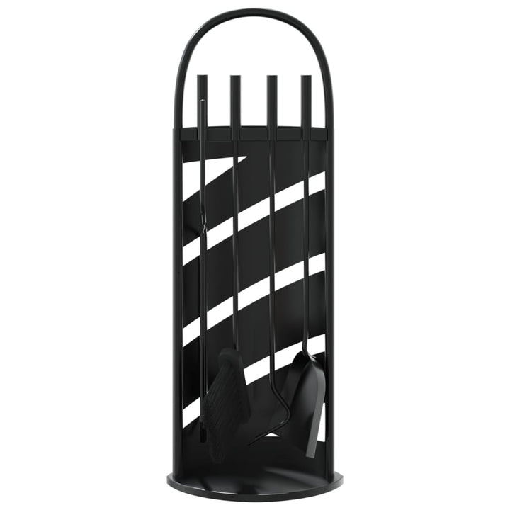 Set De Unelte Pentru Șemineu, 5 Piese, 23X15X66 Cm, Oțel
