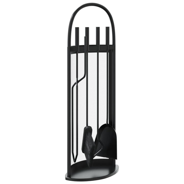 Set De Unelte Pentru Șemineu, 5 Piese, 23X15X66 Cm, Oțel