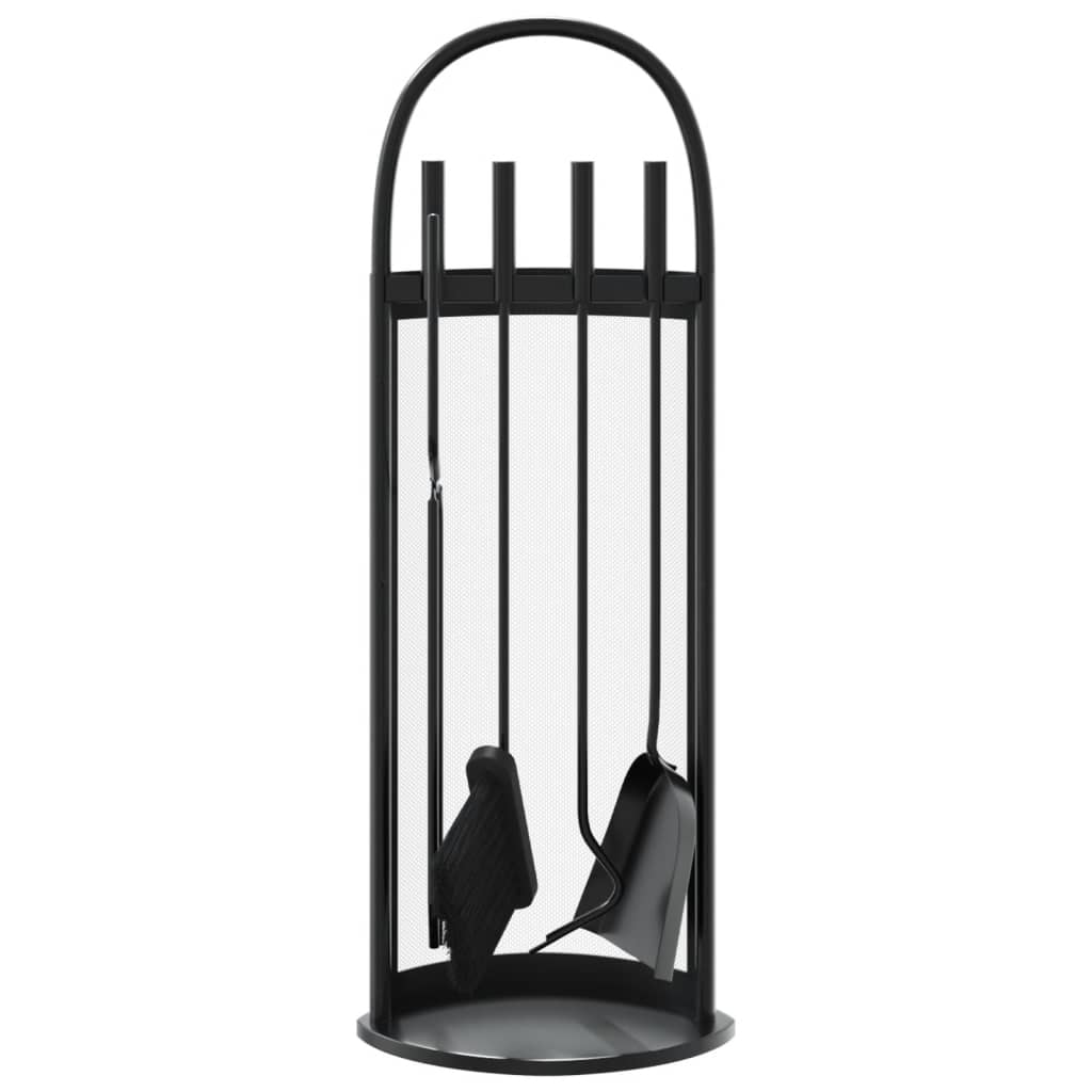 Set De Unelte Pentru Șemineu, 5 Piese, 23X15X66 Cm, Oțel