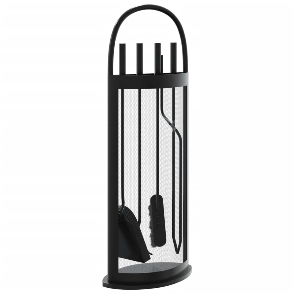 Set De Unelte Pentru Șemineu, 5 Piese, 23X15X66 Cm, Oțel