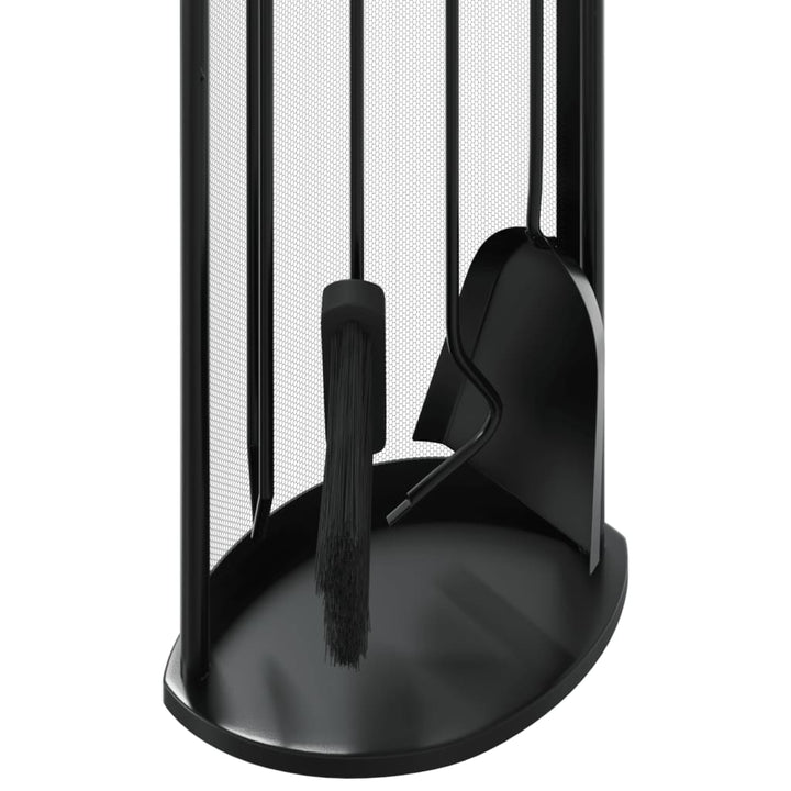 Set De Unelte Pentru Șemineu, 5 Piese, 23X15X66 Cm, Oțel