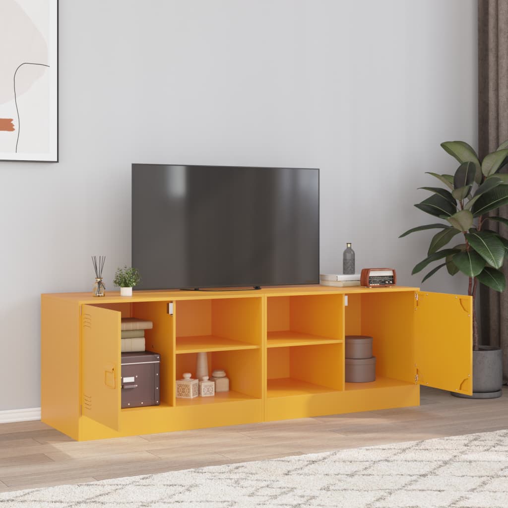Comodă Tv, Verde Măsliniu, 67X39X44 Cm, Oțel