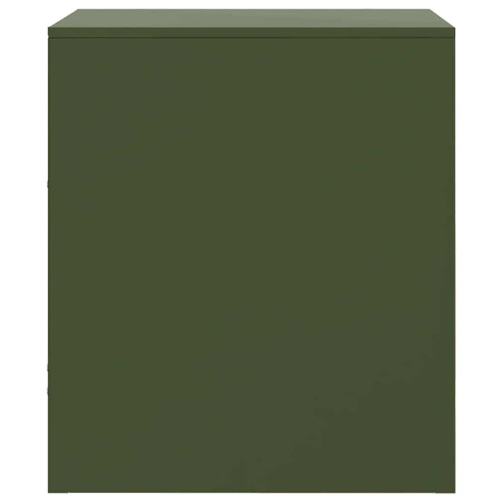 Noptiere, 2 Buc., Olive, 34,5X39X44 Cm, Oțel