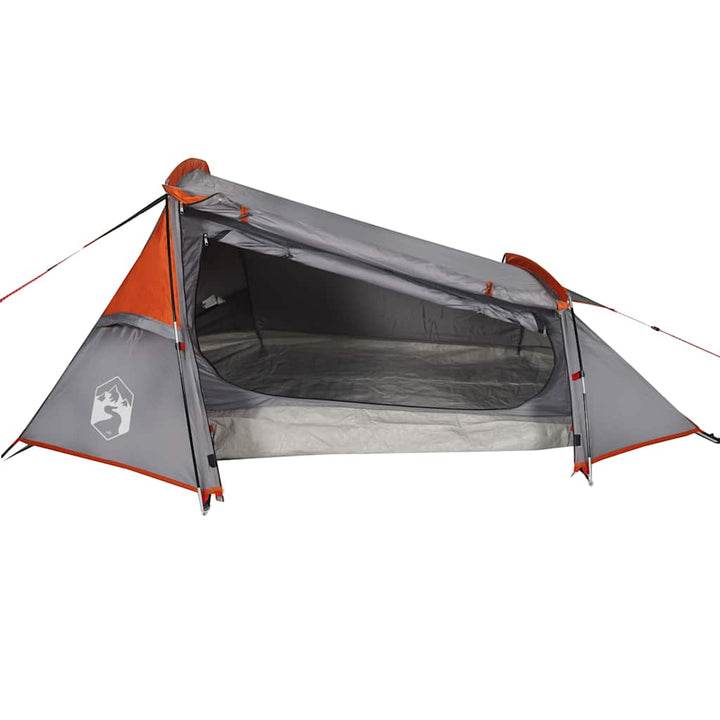 Cort De Camping Tunel , Gri/Portocaliu, Impermeabil