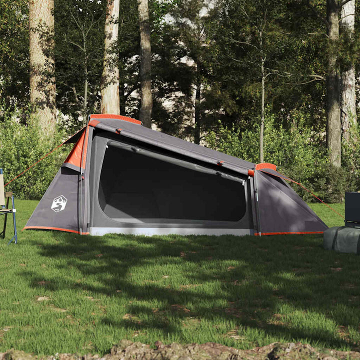Cort De Camping Tunel , Gri/Portocaliu, Impermeabil