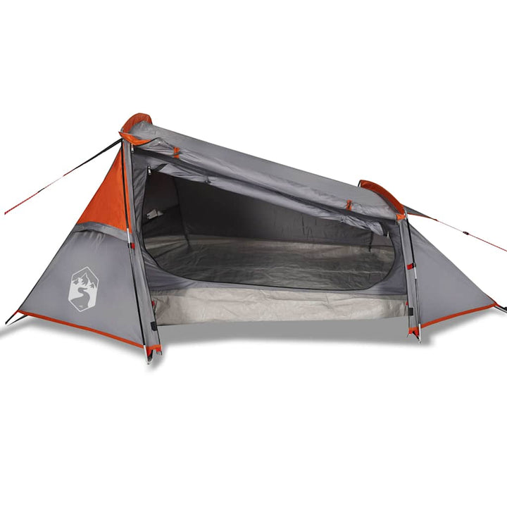 Cort De Camping Tunel , Gri/Portocaliu, Impermeabil