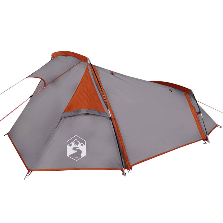 Cort De Camping Tunel , Gri/Portocaliu, Impermeabil