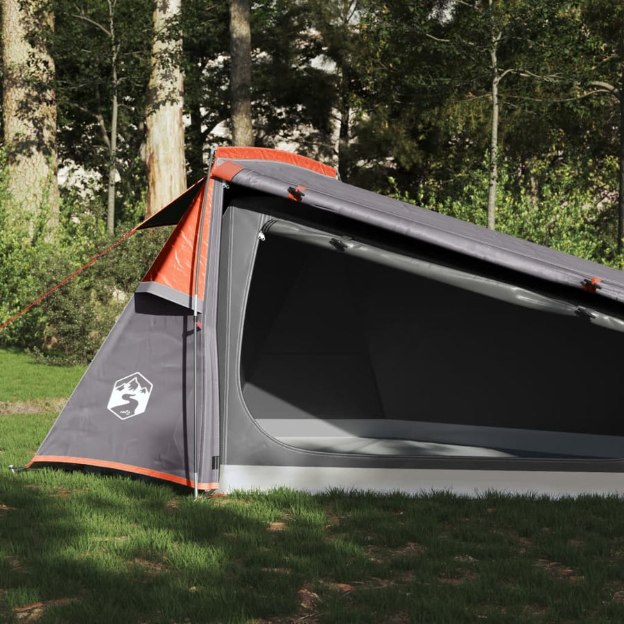 Cort De Camping Tunel , Gri/Portocaliu, Impermeabil