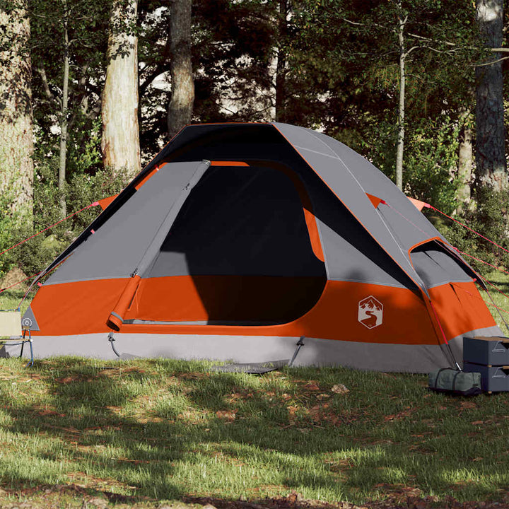 Cort De Camping Pentru , Gri/Portocaliu, Impermeabil
