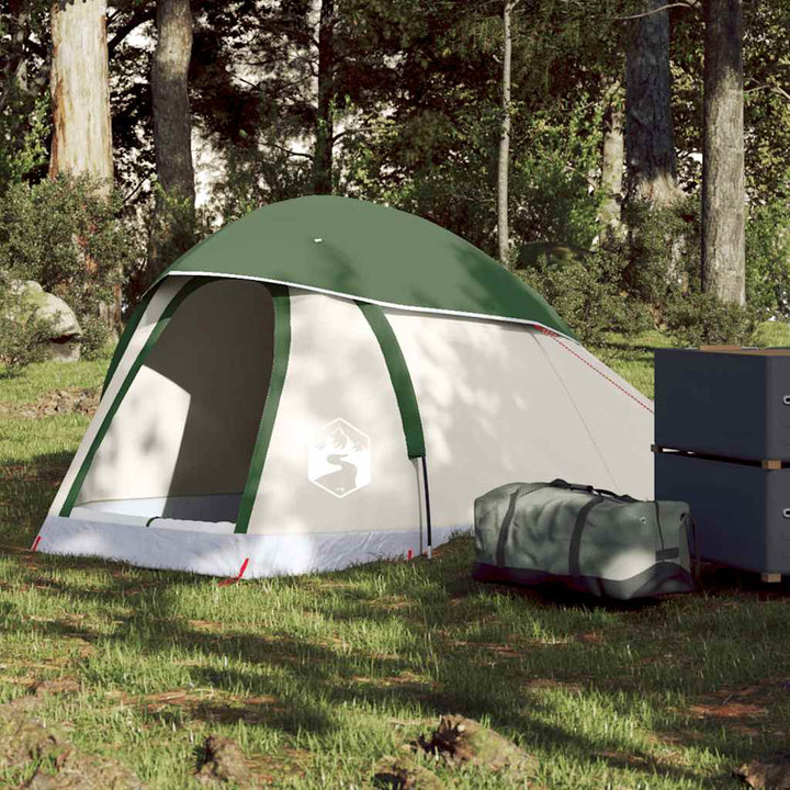 Cort Camping Cupolă 1 Persoană Alb, Țesătură Opacă, Impermeabil