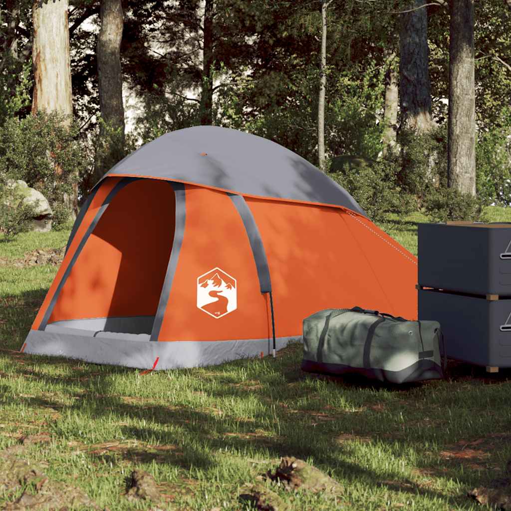 Cort Camping Cupolă 1 Persoană Alb, Țesătură Opacă, Impermeabil