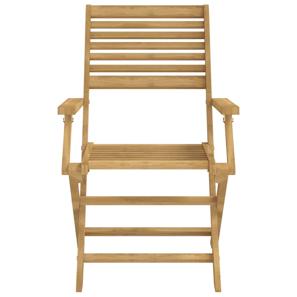 Scaune Grădină Pliante 2 Buc 54,5X61,5X86,5Cm Lemn Masiv Acacia