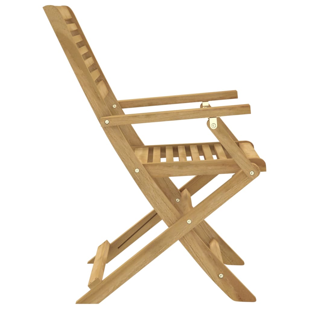 Scaune Grădină Pliante 2 Buc 54,5X61,5X86,5Cm Lemn Masiv Acacia