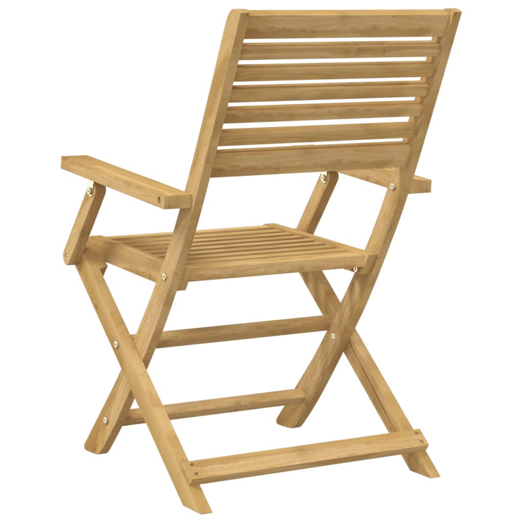Scaune Grădină Pliante 2 Buc 54,5X61,5X86,5Cm Lemn Masiv Acacia