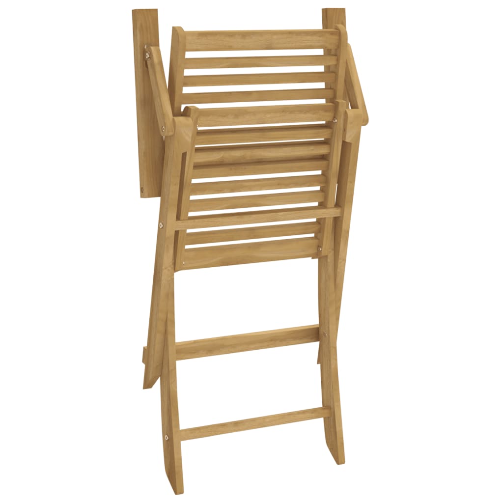 Scaune Grădină Pliante 2 Buc 54,5X61,5X86,5Cm Lemn Masiv Acacia
