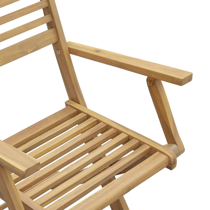 Scaune Grădină Pliante 2 Buc 54,5X61,5X86,5Cm Lemn Masiv Acacia