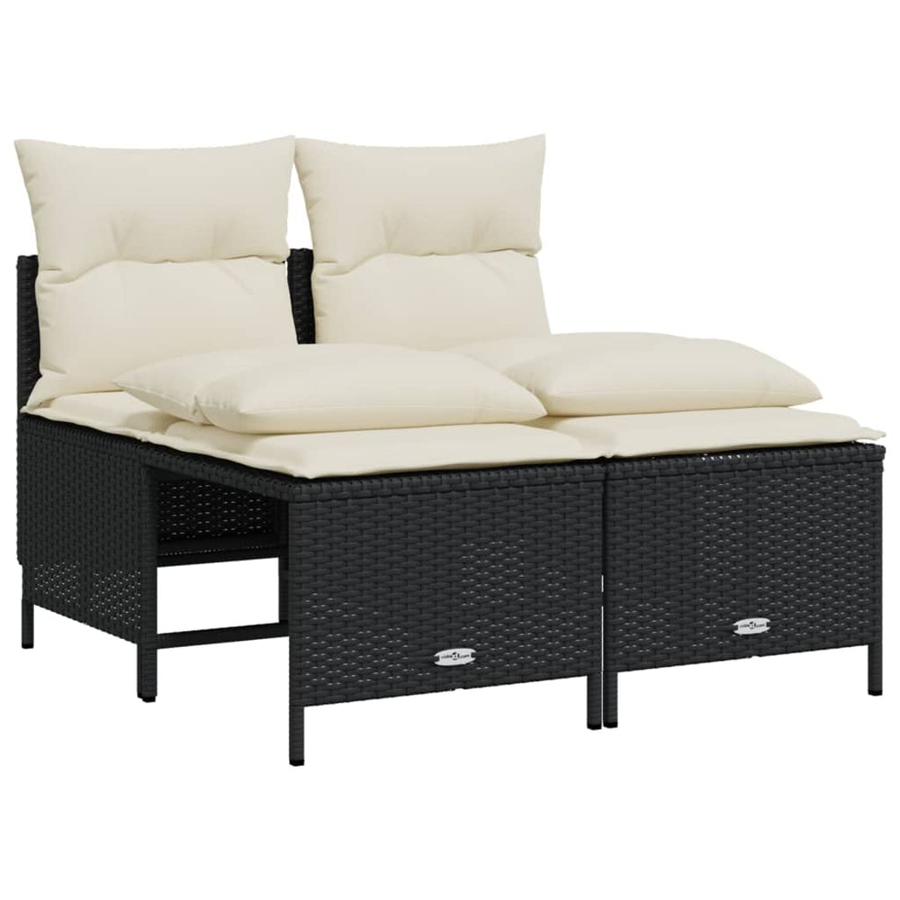 Set Mobilier De Grădină Cu Perne, 4 Piese, , Poliratan
