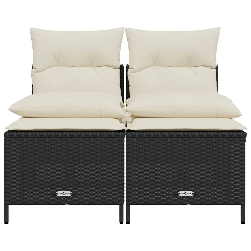 Set Mobilier De Grădină Cu Perne, 4 Piese, , Poliratan