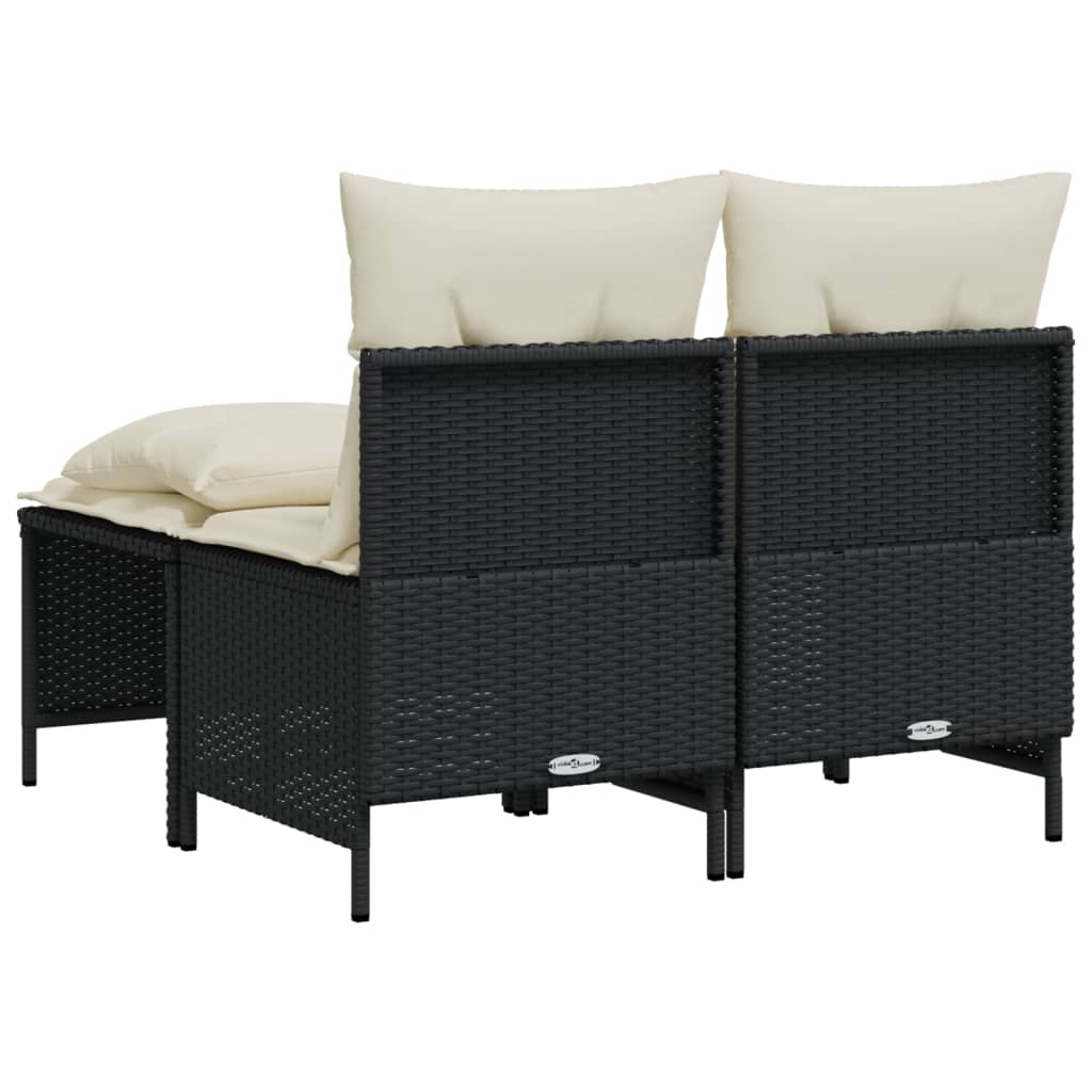Set Mobilier De Grădină Cu Perne, 4 Piese, , Poliratan