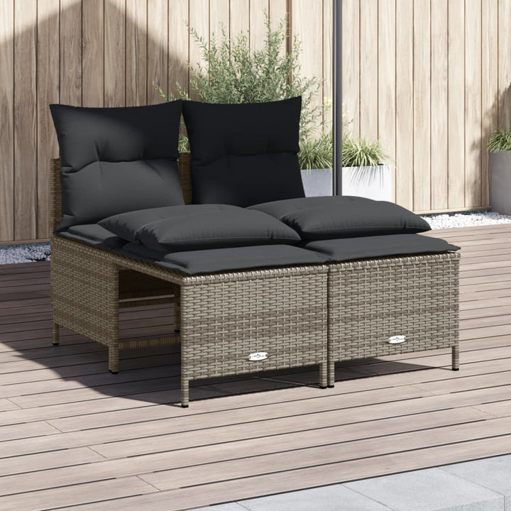Set Mobilier De Grădină Cu Perne, 4 Piese, , Poliratan