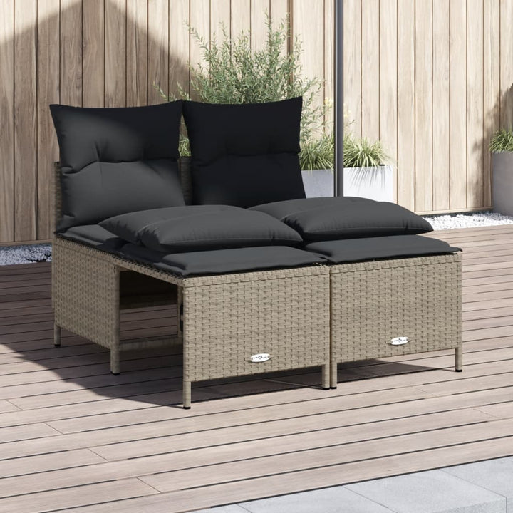 Set Mobilier De Grădină Cu Perne, 4 Piese, , Poliratan