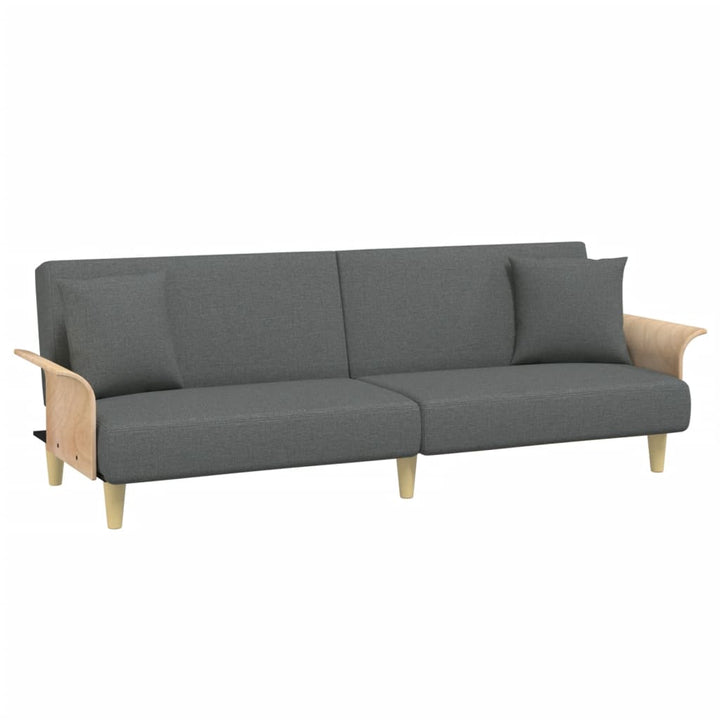Canapea Extensibilă 2 Locuri/Perne/Taburet, , Catifea