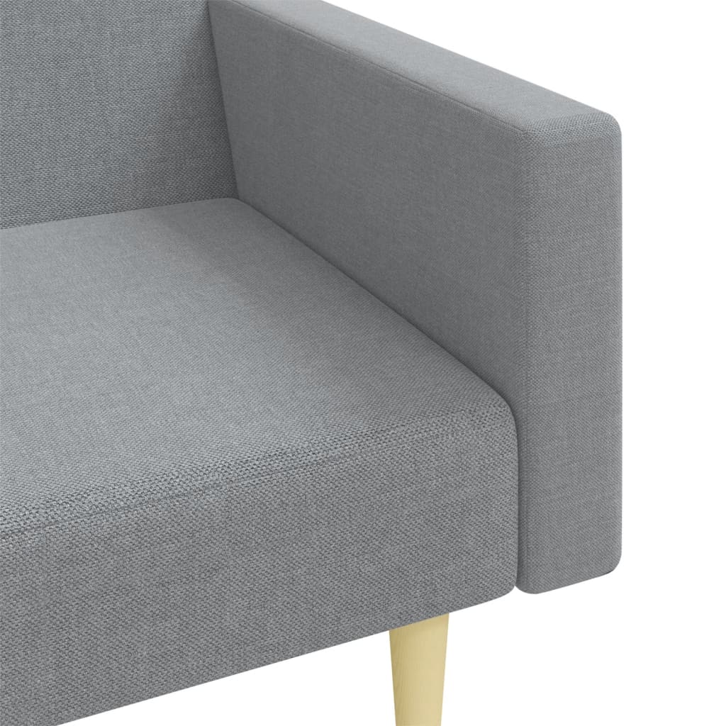 Canapea Extensibilă Cu Taburet, 2 Locuri, , Textil