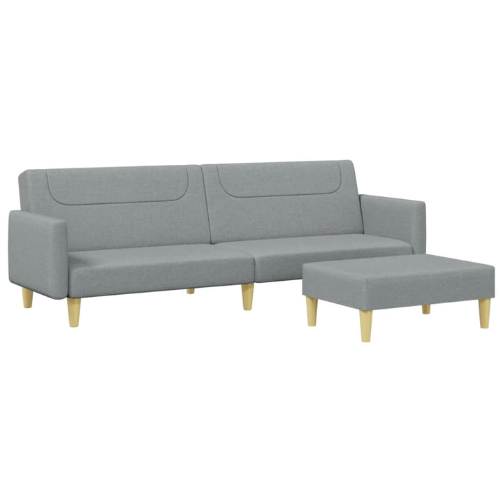 Canapea Extensibilă Cu Taburet, 2 Locuri, , Textil