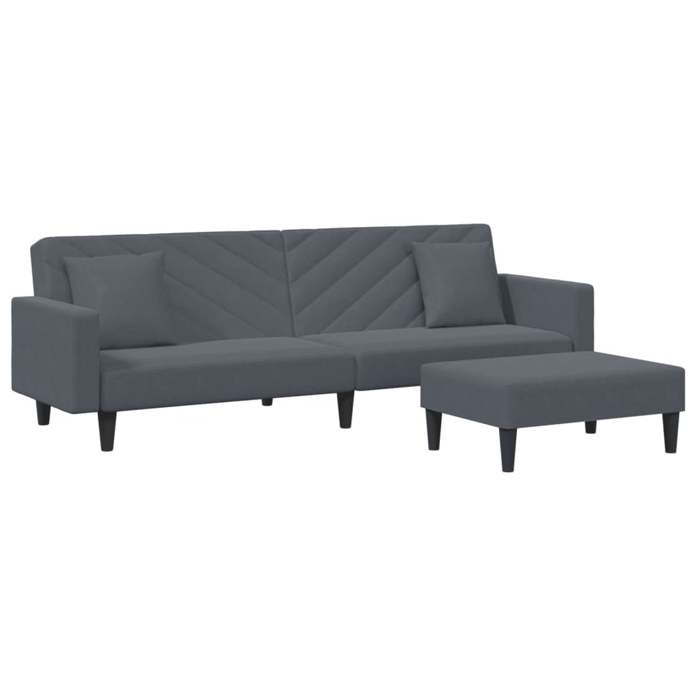 Set Canapea Cu Perne, 2 Piese, , Catifea