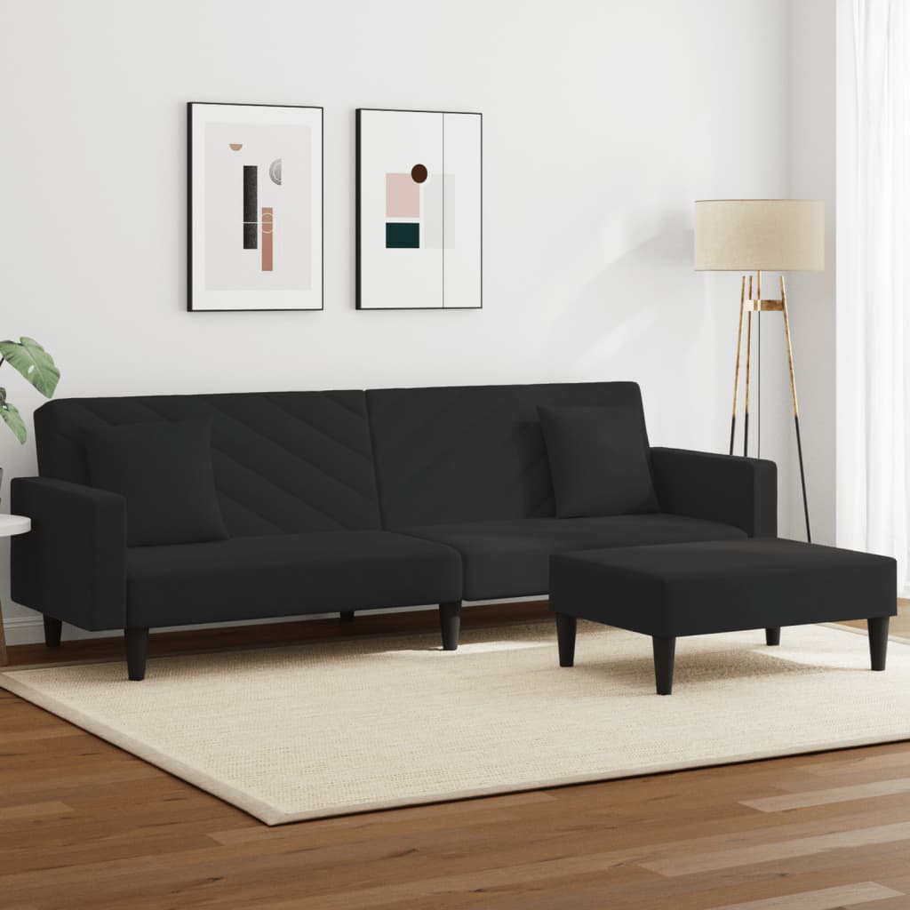 Set Canapea Cu Perne, 2 Piese, , Catifea