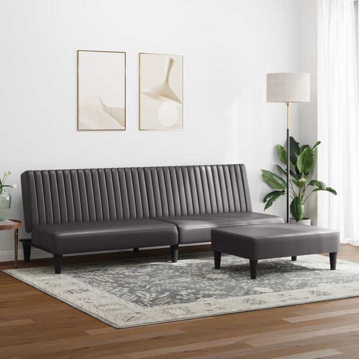 Set De Canapele, 2 Piese, , Piele Ecologică