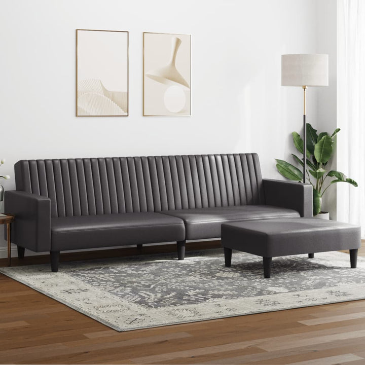 Set De Canapele, 2 Piese, , Piele Ecologică