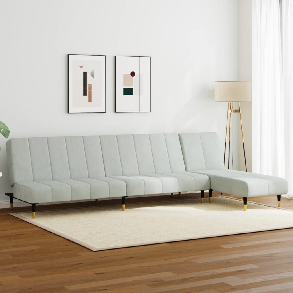 Canapea Extensibilă Formă De L 275X140X70 Cm Catifea