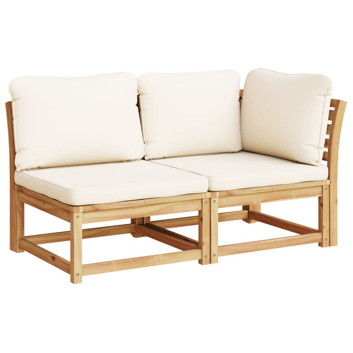 Set Mobilier De Grădină Cu Perne, 5 Buc., Lemn Masiv Acacia