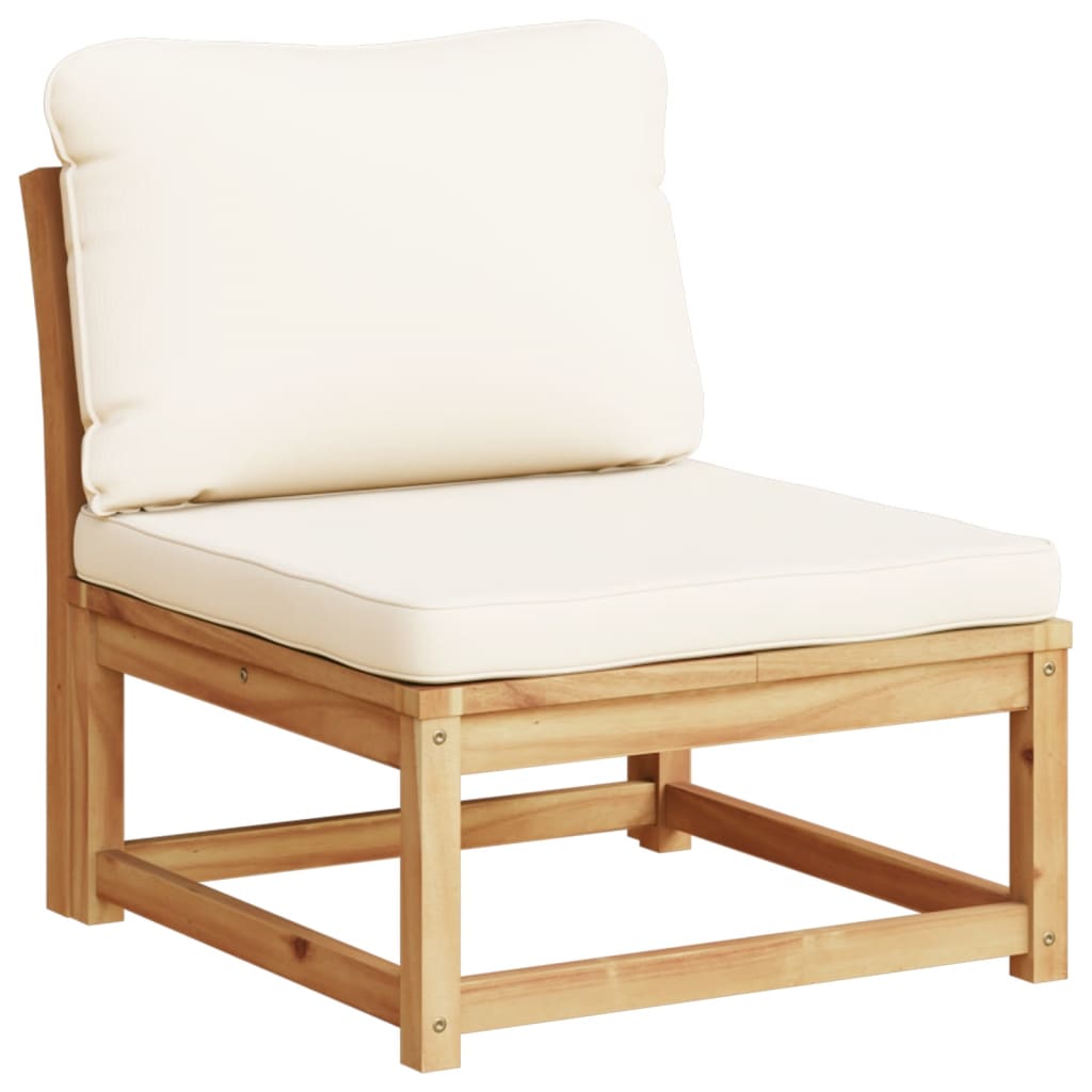 Set Mobilier De Grădină Cu Perne, 5 Buc., Lemn Masiv Acacia